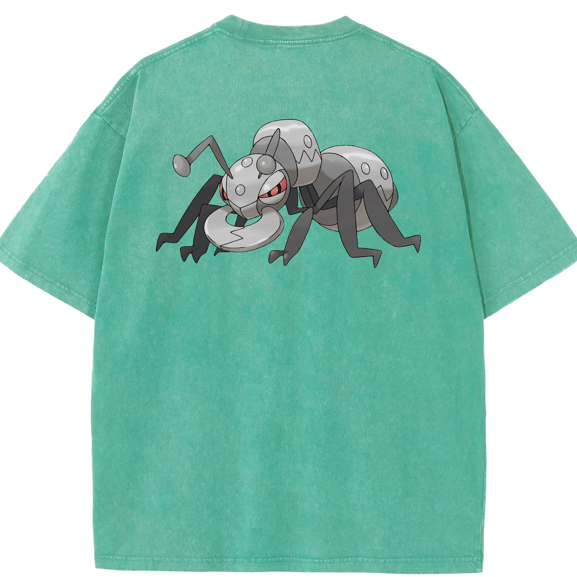 （画像用） ポケットモンスター Pokémon 綿100% ヴィンテージ風 半袖Tシャツ（背面プリント）